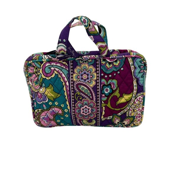 NWOT Vera Bradley Heather Quilted Paisley Floral Travel bag With Handles, hook - Picture 2 of 11